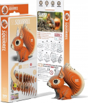 3D-pusle Squirrel, 8 cm x 2.2 cm, 30 tk, oranž v.