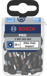 Kruvikeeraja otsikute komplekt Bosch 2607002803, PH2, 25 mm, 1/4"