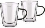 Topeltklaasist kruusikomplekt Lamart Vaso LT9120, must v./l&auml;bipaistev v., 0.300 l