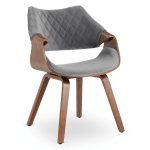 S&ouml;&ouml;gitoa tool Luise, matt, pruun v./hall v., 56 cm x 45 cm x 87 cm