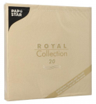 Pabersalvr&auml;tikud Pap Star Royal Collection, 40 cm x 40 cm, liivakarva pruun v., 20 tk