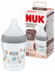 Lutipudel Nuk Perfect Match, 150 ml, 0 kuud, l&auml;bipaistev v.