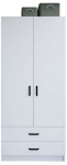 Riidekapp Kalune Design Yaman 1600-042, valge matt v., 47 cm x 80 cm x 182 cm