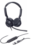 Juhtmega k&otilde;rvaklapid Yealink UH42 Dual UC USB-C/A 1308215, must v.