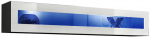 Vitriinkapp ASM Fly 51, valge v./must v./tumehall v., 150 cm x 29 cm x 30 cm