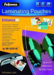Lamineerimiskile Fellowes, 80 &mu;m, 100 tk