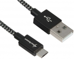 Juhe Sharkoon, Micro USB/USB, 200 cm, hall