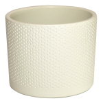 Lillepott Domoletti, keraamiline, &Oslash; 11 cm, valge v./beež v.