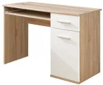 Kirjutuslaud koos kapiga ASM Dino, 104 cm x 50 cm, 76 cm, tamm v./valge v.