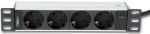 Adapter Techly I-CASE M10-4D, 180 cm, 253 x 45 mm, must v.
