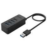 USB jaotur Extra Digital Orico CA911264 4 x USB 3.0 Type-A, Micro USB, 0.3 m, must