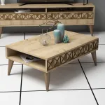 Kohvilaud Kalune Design Line, tamm v., 90 cm x 60 cm x 34.6 cm
