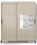 Riidekapp Kalune Design Pasific Home Fuga 150, tamm v., 150 cm x 60 cm x 216 cm, peegliga