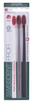 Hambahari Swissdent Profi Colours Trio, valge v./must v./hall v.