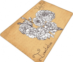 Vannitoa p&otilde;randamatt Foutastic Vintage Roses 359CHL4389, beež, 100 cm x 80 cm