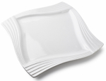 Taldrik Mondex Basic Wave, 32.5 cm x 24 cm x 1.5 cm, valge v.