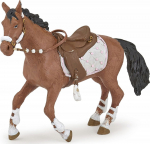 M&auml;ngukujuke Papo Winter Riding Girl Horse 427783, 12.5 cm, pruun v.