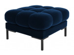 Tumba Micadoni Home Mamaia Velvet, must v./sinine v./s&uuml;gavsinine v., 60 cm x 60 cm x 41 cm