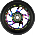 Rollerite lisavarustus, rattad Black Dragon Stunt Scooter Wheel Set Spoked Alu Neo Chrome, must, 2 tk