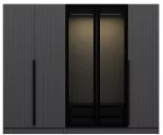 Riidekapp Kalune Design Kale Plus 7803, hall v., 52 cm x 225 cm x 210 cm