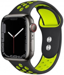 Rihmad Crong, Duo Sport Band Apple Watch 38/40 mm, must v./heleroheline v.