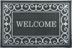 Uksematt Orion 08, must, 40 cm x 60 cm