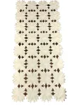 Piklik laudlina ristk&uuml;likukujuline Mariall OH-179-B, kreemjasvalge, 40 x 160 cm