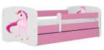 Lastevoodi Kocot Kids Babydreams Unicorn, roosa v., 80 x 160 cm, ilma voodipesukastita, madratsiga