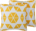 Dekoratiivne padi Shumee Pansy, kollane v., 45 cm x 45 cm, 2 tk