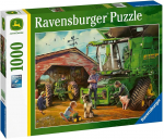 Pusle Ravensburger John Deere Then & Now 16839, 50 cm x 70 cm, 1000 tk, mitmev&auml;rviline