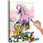 Maalimine numbrite j&auml;rgi Artgeist Fairytale Horse MA_0010N, mitmev&auml;rviline, 40 x 60 cm