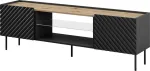 TV-laud Cama Meble Onda, must v., 180.5 cm x 40 cm x 58 cm