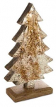 Figuurid, "Kuusepuu", 12 cm, pruun/kuldne