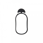 Taimede kinnitusr&otilde;ngad Bradas Anchor Rubber Tie Epdm, 4 cm x 0.4 cm, 4 cm, kumm, must v.