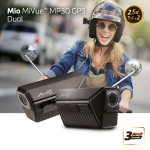 Kiivrile paigaldatav videoregistraator Mio MiVue MP30 GPS 2.5K HDR, GPS, WIFI, Time lapse, IP67
