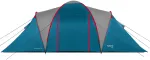Neljakohaline telk Nils Camp Highland IV NC6431, sinine v./punane v./hall v., 450 cm x 210 cm x 190 cm