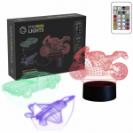 Dekoratsioon Manta 3D Vehicles 2 LED-valgustusega, 16 cm, 17.5 cm, mitmev&auml;rviline