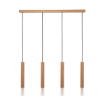 Valgusti lagi Zuma Line Madera 8620403, G9, 4 x 28 W, pruun v.