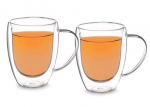 Topeltklaasist kruusikomplekt Domoletti, l&auml;bipaistev, 0.35 l