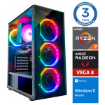 Statsionaarne arvuti Intop Ryzen 7 5700G, DDR4 16 GB, SSD 500 GB, Radeon RX Vega 8 Dynamic, Windows 11 Home