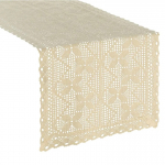 Piklik laudlina ristk&uuml;likukujuline Martha, beež, 40 x 140 cm