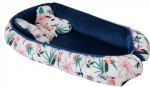 Beebipesa BabyMatex Velvet 02, sinine v./valge v./roosa v.