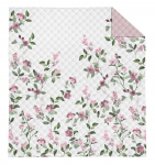 Voodikate NHL-073, valge v./roheline v./roosa v., 220 cm x 240 cm