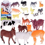 Kujukeste komplekt, koos tarvikutega Farm Life, 27 tk, mitmev&auml;rviline