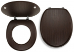 WC-poti prill-laud kaanega Ferro Wenge, pruun, 44 cm x 37.5 cm