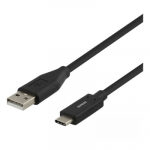 Laadimisjuhe Deltaco Baltic, USB Type A/USB Type-C, 200 cm, must v.