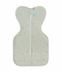 &Otilde;huke magamiskott beebile Love To Dream Swaddle UP Stretch Cotton, kollane/roheline, 60 cm x 35 cm