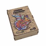 Puidust pusle PuzzleOK Forest Squirrel, 19 cm x 14 cm, 47 tk, mitmev&auml;rviline