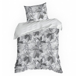 Voodipesukomplekt Cassie PTB-50, valge v./hall v., 70 x 80 cm, 140 x 200 cm, 2 os.