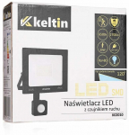 Prožektor liikumisanduriga, liigutatav Keltin K02010, 30 W, 2700 lm, 6500 &deg;K, IP66, must v.